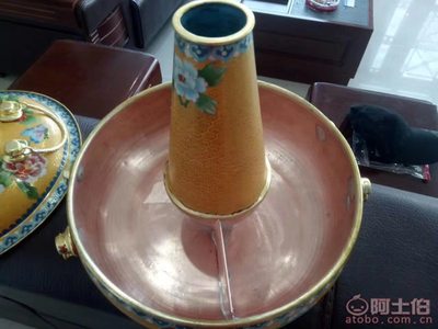 【直徑30cm景泰藍電磁火鍋】批發定制廠家——淶水縣德豐火鍋廠產品解析